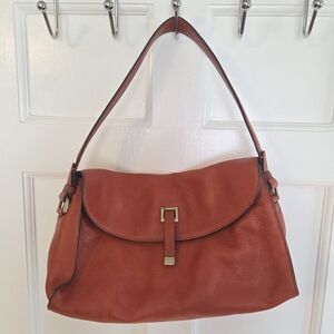 Adrienne Vittadini Women's PU Shoulder Bag in Burnt Orange